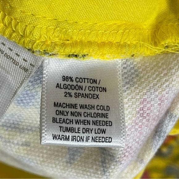 LOFT Ann Taylor THE RIVIERA SHORT Floral Print Short Size 6 Yellow - Picture 10 of 13